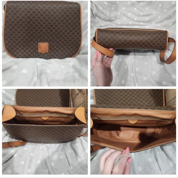 Celine Brown Crossbody Shoulder Bag - Brown Trim - Picture 8 of 16